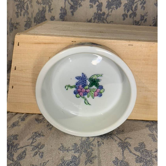 Vintage Williams Sonoma Wine Coaster IDG Japan Grapes Trinket Dish - Picture 4 of 7
